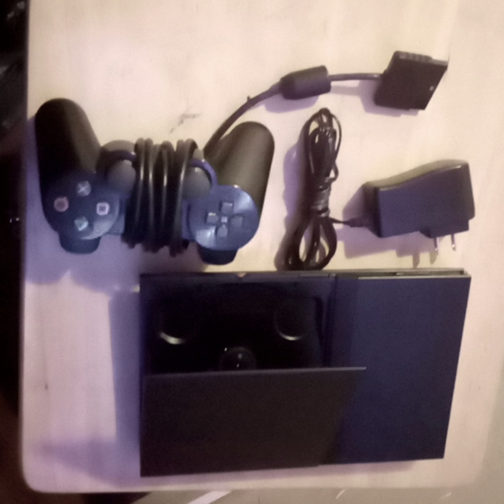 Playstation 2 with 1 controller, and 1 power cable